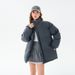 Padded Clothes Men's And Women's Loose Stand-up Collar Padded Jacket Thickened Casual Padded Clothes Couple Jacket_viptrois.com