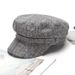 Women's Korean Trendy British Style Internet Celebrity Octagonal Spring And Newsboy Navy Hat Autumn Thin Beret_viptrois.com