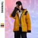 Unisex Streetwear Puffer Jacket -Winter Fashion Oversized Hooded Coat For Teens & Adults, Water-Resistant Nylon Shell_viptrois.com