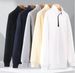 Half-zip Hoodie For Men In Autumn And Winter, Loose And Versatile Trendy Brand Men's Clothing, New Style Long-sleeved Top_viptrois.com