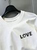 100% Cotton Men's 3-Pack T-shirts 3D LOVE Text Monogram Print Crew Neck Short Sleeve Casual Tops In Black White Gray_viptrois.com