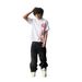 Unisex Oversized Lip Print Shirt – Trendy Summer Top With 3D Embossed Design_viptrois.com