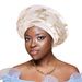 new feather hot stamping Nigerian wedding heavy duty laminated multi layer African turban hat_viptrois.com