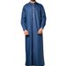 New Muslim Long Sleeve Embroidered Ethnic Style Arabic Robe -6_viptrois.com