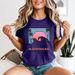 Happiness Comes In Waves Beach Lifestyle Womens 100% Cotton T-shirt Mens Tees Top Ocean Retro Design_viptrois.com
