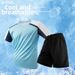 Men's Clothing Ice Silk Crew Neck T-Shirt Plus Size Quick Drying Short Sleeve Sports Suit Two Piece Set_viptrois.com