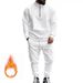 Herrenbekleidung 25 Jahre Herrenmodetrend Herren Casual Plus Samt warmer Reißverschluss Stehkragenanzug_viptrois.com