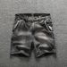 Men's Clothing 2024 New Denim Shorts Men's Summer Workwear Shorts Washed Old Straight Three Quarter Pants Men Manufacturers Wholesale_viptrois.com