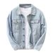 Men's Clothing Heavyweight Denim Jacket For Men Spring And Autumn Loose Trendy Brand Handsome Japanese Workwear Jacket_viptrois.com