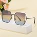 New Fashion Square Frame Polarized Sunglasses Women Personality High End Sunscreen Sunglasses Women_viptrois.com