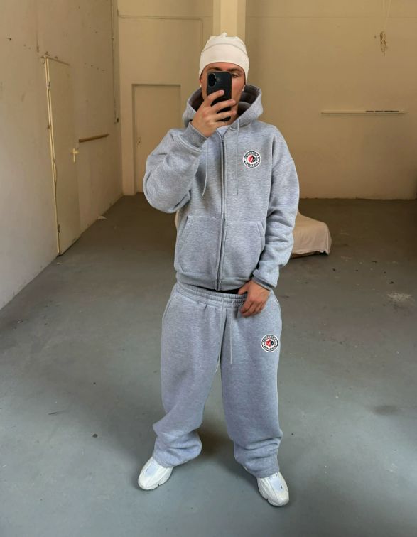 Streetwear Zip-Up Hoodie With Rhinestone Detail - Unisex Oversized Pullover For Men & Women (S-XL, Black/Blue/Green)_viptrois.com