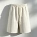 Men's Clothing Ice Silk Shorts Jacquard Wheat Ear Pattern Breathable Loose Plus Size Casual Straight Leg Summer Five Point Pants_viptrois.com