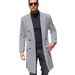 Loom Loom 2024 New Thick Woolen Men's Plus Size Long Coat Independent Station European Version Double Breasted_viptrois.com
