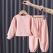 Babies' clothes Baby long-sleeved flared pants cartoon giraffe suit baby giraffe letter triangle romper striped trousers_viptrois.com
