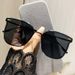 Women's Glasses Internet celebrity temperament sunglasses, large square frame, slim and fashionable, UV protection sunglasses_viptrois.com