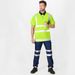 Men's Clothing Road Construction Long Sleeve Reflective Polo Shirt Work Clothes Lapel Quick Dry Safety Construction Worker Tops_viptrois.com