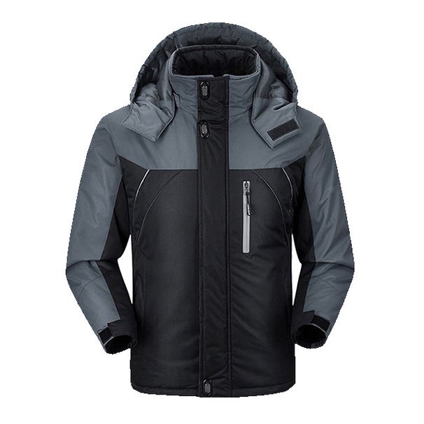 Men’s Heavy-Duty Fleece-Lined Windproof Jacket – Thermal Winter Work Coat For Outdoor Labor & Extreme Sports (L-6XL,Reflective Strips)_viptrois.com