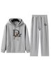 Men's Fleece Hooded Tracksuit Set - Long Sleeve Pullover & Jogger Pants 2-Piece Outfit For Gym, Running & Casual Wear_viptrois.com