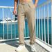 Men's Clothing Men's Casual Pants Loose Fit Breathable Linen Like Bamboo Joint Style Simple Sports Jogging Straight Leg Long_viptrois.com