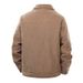 Men's Corduroy Fleece-Lined Jacket - Winter Workwear Coat With Warm Sherpa Lining, Relaxed Fit & Zip Closure, M-5XL_viptrois.com