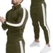 Men's Colorblock Hoodie & Jogger Set – Streetwear Athleisure (M-3XL, 65% Polyester, Unisex Oversized Fit)_viptrois.com
