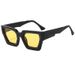Men's Sunglasses Square Frame Matching Sunglasses Punk Style Sweet And Cool Fashion Sunglasses Personality Street Shooting Concave Shape Flat Glasses_viptrois.com