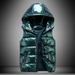 Family Matching Puffer Vests – Shiny Stand Collar Winter Vests For Men & Kids | Trendy Streetwear With Thermal Lining (S-XXXXL)_viptrois.com