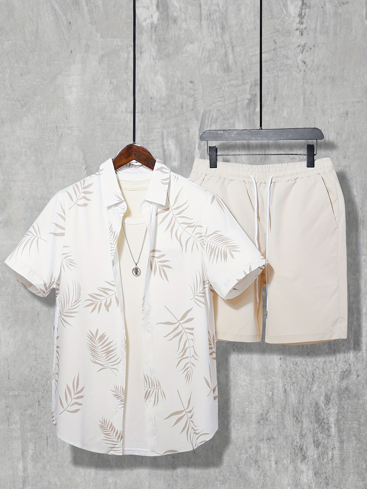 Men's Clothing Casual Vacation Men's Cardigan Two Piece Suit Summer New Shirt Shorts Suit 3d Printing_viptrois.com