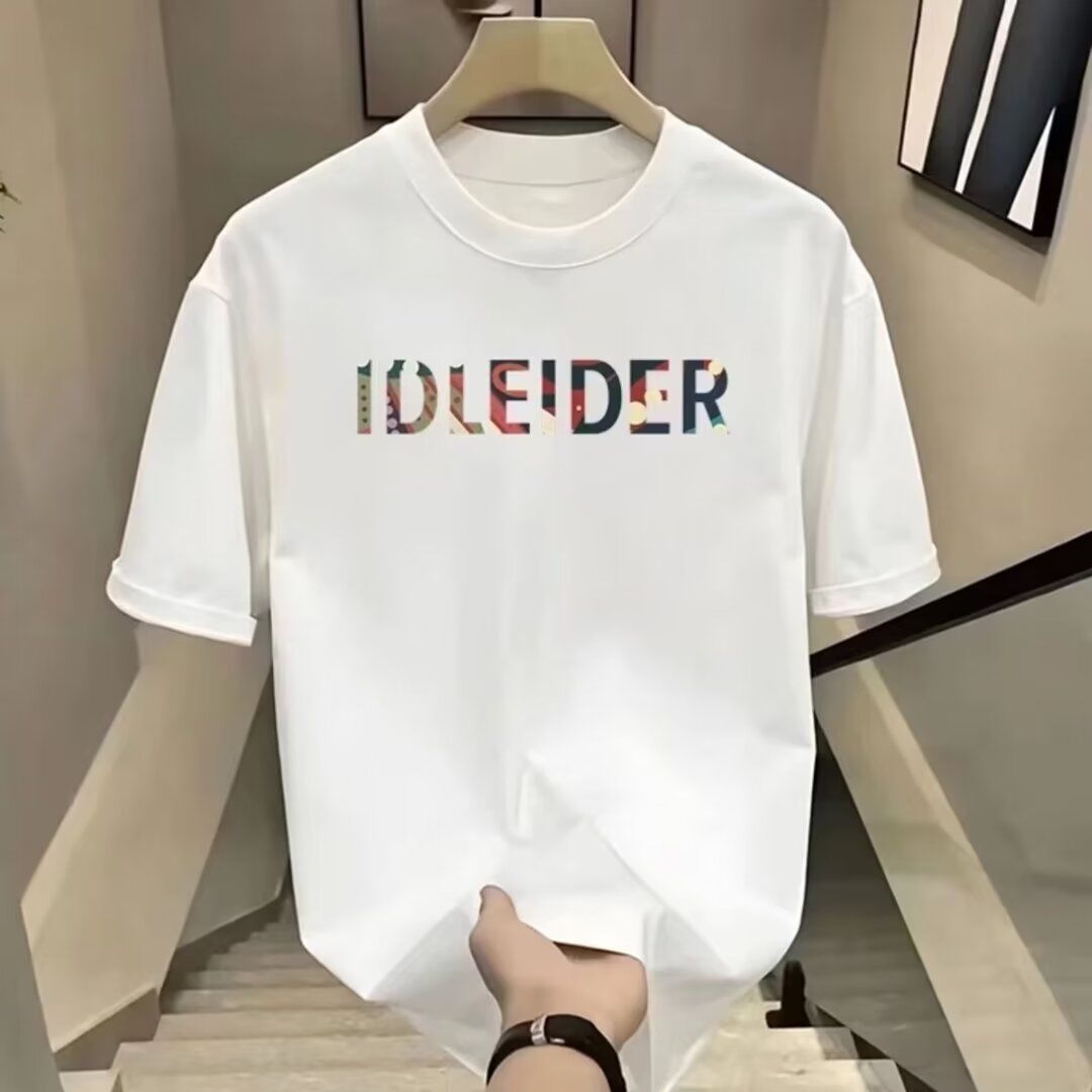 2025 American Trendy Brand Short-sleeved Men's High Street Youth Casual Loose T-shirt Pure Cotton Personalized Internet Celebrity Ins Tide_viptrois.com
