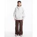Japanese Minimalist High-Neck Hooded Sweatshirt – Unisex Zip-Up Streetwear Pullover With Oversized Fit, Solid Color Casual Top_viptrois.com