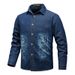 Vintage Denim Shirt – Casual Long Sleeve Oversized Shirt, Retro Loose Fit, Breathable Cotton, Youthful & Stylish (Light Blue, Dark Blue, Black)_viptrois.com