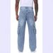 "Men's Stretch Denim Jeans – Relaxed Fit, Multi-Pocket Design (S-XXL, Cotton Blend, Stonewash & Dark Blue)"_viptrois.com