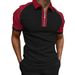 2025 Summer New Fashionable Casual Solid Color T-shirt Short Sleeve Polo MB13_viptrois.com