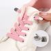 Lazy Shoelaces, No Tie Flat Buckle Elastic Band, White Shoes, Lazy No Tie Children's Shoelaces_viptrois.com