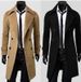 Loom Loom M-XXXL Thickened Version Trendy Foreign Trade Men's Fashion European And American Style Long Wool Coat Jacket 5625_viptrois.com