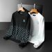 Men's Clothing Autumn And Winter Round Neck Sweater New Product Personality Letter Embroidery Casual All-match Trend Tops_viptrois.com