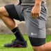 Men's quick-drying zipper shorts men's elastic fitness sports loose running casual fake two-layer pants basketball exercise pants_viptrois.com