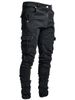 Men's Clothin 2025 New Pockets, Small Feet, Skinny Jeans, Men's One-Piece Replacement_viptrois.com