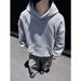 New Long Sleeved Solid Color Hooded Sweatshirt For Men And Women, Stylish And Versatile, Loose Casual Top_viptrois.com