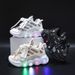 2023 Trendy LED Light Shoes For Children With Letters And Ribbons, Breathable Mesh, Luminous Shoes For Children Aged 1 6, Casual Sports Shoes_viptrois.com