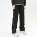 Men's Spring And Autumn Thickened Trousers, Drape, Tall, Extra Long, Straight, Slim Fit, High End, Cool, Street Style Casual Trousers_viptrois.com