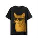 Tshirt Muscle 2026 Freaks Cat With Glasses Funny Feline Style_viptrois.com