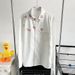 Men's Clothing Lip Print Shirt Men's Long Sleeve Spring And Autumn Brand Loose Jacket Design Sense Printing Couple Men And Women Casual Shirt_viptrois.com