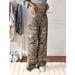 High Waisted Loose Fitting Maple Leaf Print Wide Leg Trousers For Men Street Style Faux Jeans Spring Autumn_viptrois.com