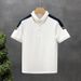 Men's Clothing High Quality Color Matching Lapel Polo Shirt Men's Trendy Brand All Match New Youth Short Sleeved Slim T Shirt_viptrois.com