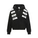 Color Block Striped Patchwork Hoodie Zipper Jacket Unisex Vibe Trendy American Style Loose Casual_viptrois.com