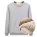 Men's Clothing Lambswool Sweatshirt Men Autumn And Winter Solid Color Plus Velvet Thickened Spot Wholesale Round Neck Pullover Bottoming Shirt_viptrois.com