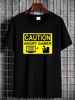 Caution Angry Gamer - Warning Sign Game Over Lost T-Shirt Slightly Summer Casual Comfortable Stretched Stylish Fashion Top For Everyday Wear_viptrois.com