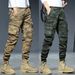 Men's clothing outdoor straight leg leg camo pants fit fit six bags stretch cargo pants_viptrois.com