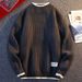 Men's Clothing Men's Autumn And Winter Plus Velvet Round Neck Sweater Casual Versatile Sweater Simple Handsome Pullover Sweater_viptrois.com